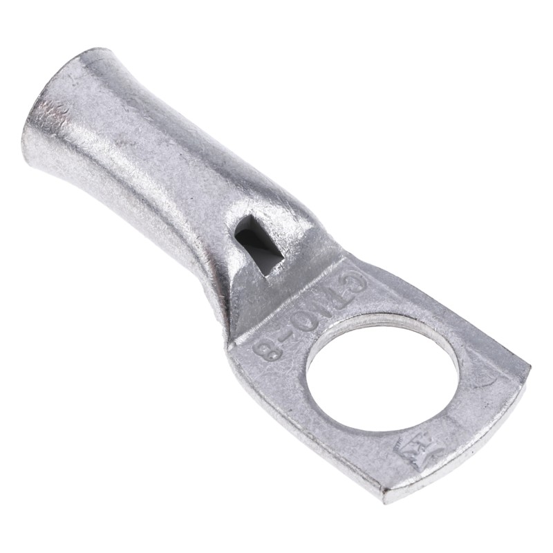25 pcs - RS PRO Uninsulated Ring Terminal, M8 Stud Size to 10mm² Wire Size