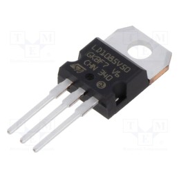 10 pcs : LD1085V50 - IC: voltage regulator, LDO,linear,fixed, 5V, 3A, TO220AB, THT,