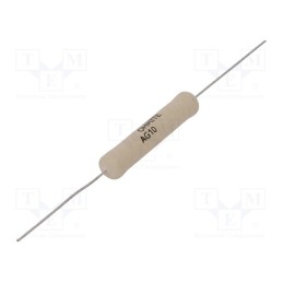10 pcs : AG10J270RE - Resistor: wire-wound, ceramic, 270Ω, 10W, ±5%, 50ppm/°C, audio