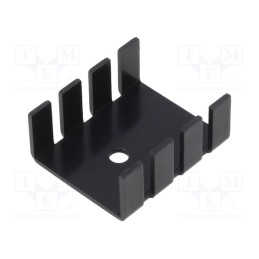 10 pcs : ATS-PCB1019 - Heatsink: extruded, U, TO202,TO220, black, L: 30mm, W: 25.4mm