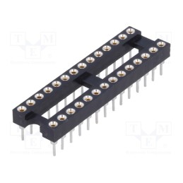 10 pcs : DS1001-01-28BT1NSF6S-JKB - Socket: integrated circuits, DIP28, Pitch: 2.54mm, precision, THT