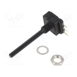 10 pcs : PC16SH-07CP04-104A2020-TA - Potentiometer: shaft, 100kΩ, 200mW, THT, 4mm, plastic, mono, carbon