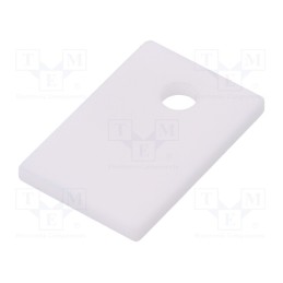 10 pcs : AOS 220 - Heat transfer pad: ceramic, TO220, L: 12mm, W: 18mm, Thk: 1.5mm