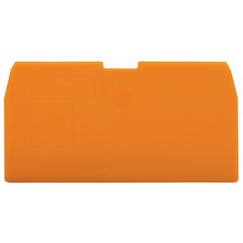 25 pcs - Wago 870 Series End and Intermediate Plate for Use with 870 Series Terminal Blocks