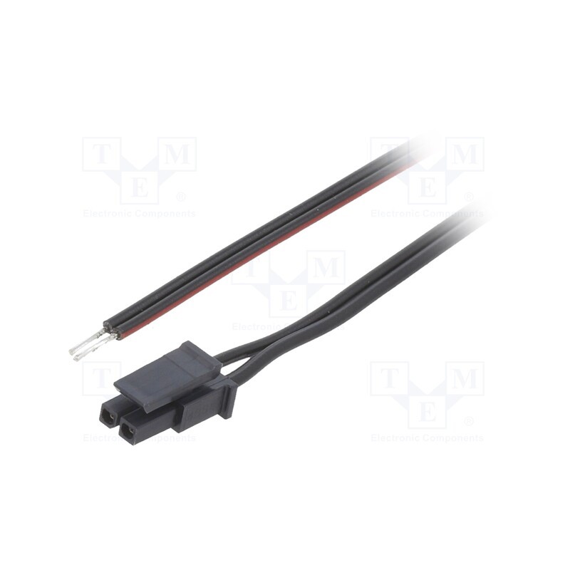 10 pcs : KABX-2PFS-L400 - Cable, Micro-Fit 3.0, cables,female, PIN: 2, 0.4m, 4A, TLYp, 0.35mm2