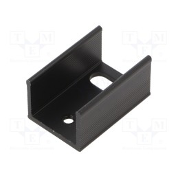 10 pcs : PR17/25/SE - Heatsink: extruded, U, TO220, black, L: 25mm, W: 17mm, H: 13mm, 24K/W