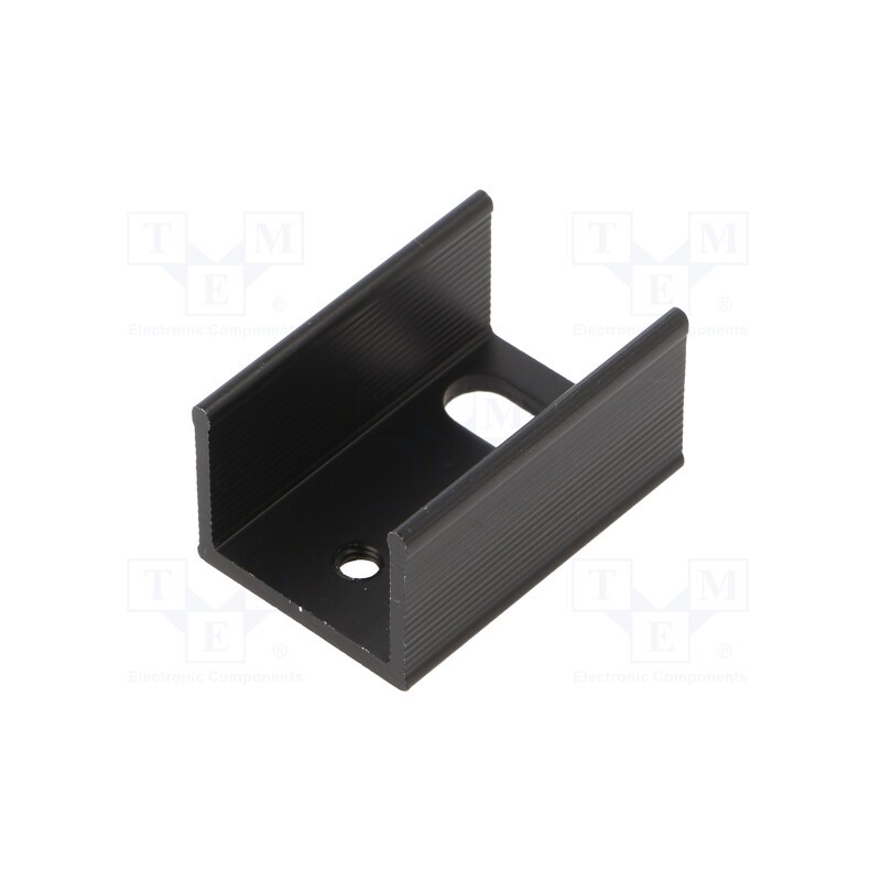 10 pcs : PR17/25/SE - Heatsink: extruded, U, TO220, black, L: 25mm, W: 17mm, H: 13mm, 24K/W