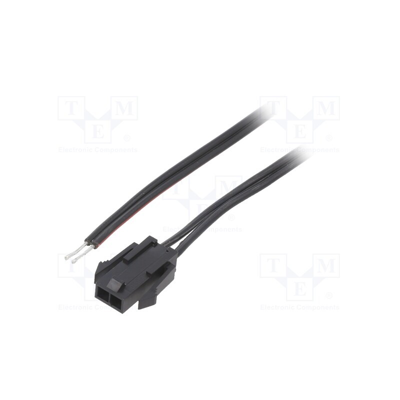10 pcs : KABX-2PMS-L200 - Cable, Micro-Fit 3.0, male,cables, PIN: 2, 0.2m, 4A, Insulation: PVC