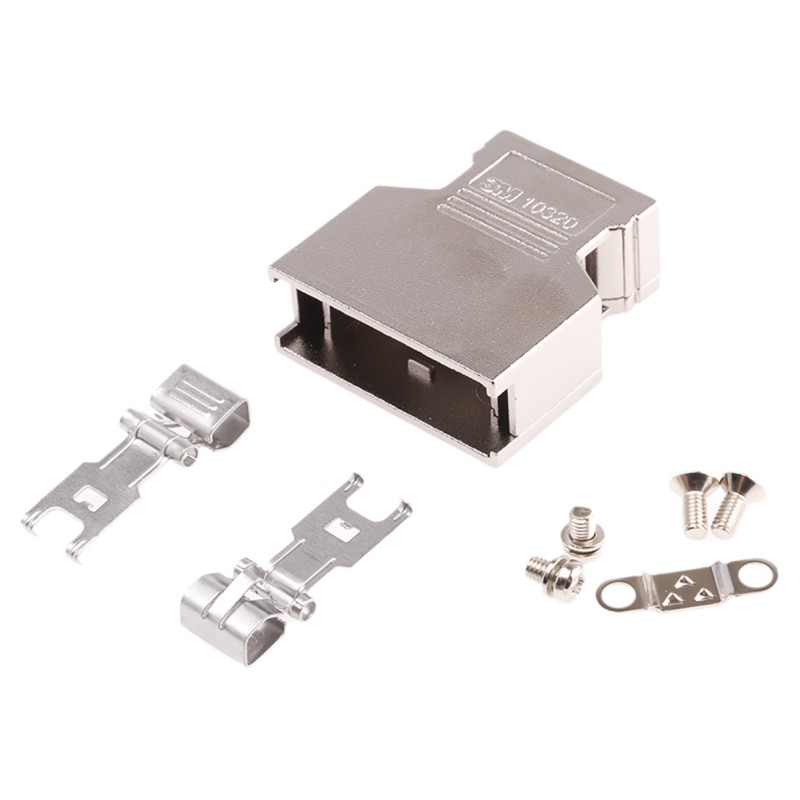 1 pcs - 3M 103 Series Die Cast Aluminium D Sub Backshell, 20 Way, Strain Relief