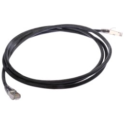 1 pcs - RS PRO Cat6a Male RJ45 to Male RJ45 Ethernet Cable, S/FTP, Black LSZH Sheath, 2m