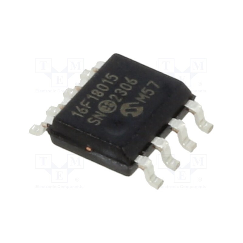 10 pcs : PIC16F18015-I/SN - IC: PIC microcontroller, 14kB, ADC,DAC,EUSART,I2C / SPI, SMD
