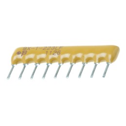 25 pcs - Bourns, 4600X 22kΩ ±2% Bussed Resistor Array, 8 Resistors, 1.13W total, SIP, Through Hole