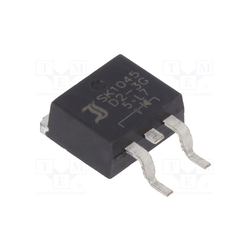 10 pcs : SK1045D2-3G - Diode: Schottky rectifying, SMD, 45V, 10A, D2PAK,