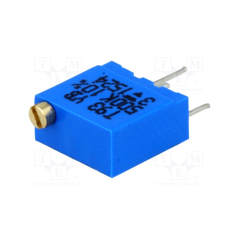 10 pcs : T93YB504KT20 - Potentiometer: mounting, multiturn, 500kΩ, 500mW, THT, ±10%, linear