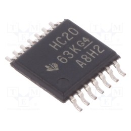 10 pcs : SN74HC20PW - IC: digital, NAND, Ch: 2, IN: 4, SMD, TSSOP14, 2÷6VDC, HC