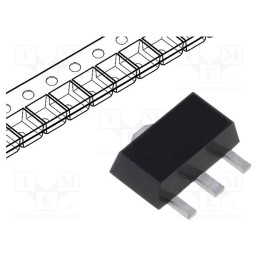 10 pcs : MCP1754ST-5002E/MB - IC: voltage regulator, LDO,linear,fixed, 5V, 0.15A, SOT89-3, SMD
