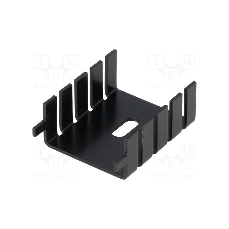 10 pcs : FK 222 SA - Heatsink: moulded, TO220, black, L: 33mm, W: 25.4mm, H: 12.7mm, 20K/W