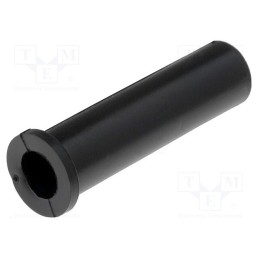 50 pcs : 12463 - Strain relief, Ømount.hole: 9.3mm, Øhole: 6.8mm, PVC, black, L: 36mm
