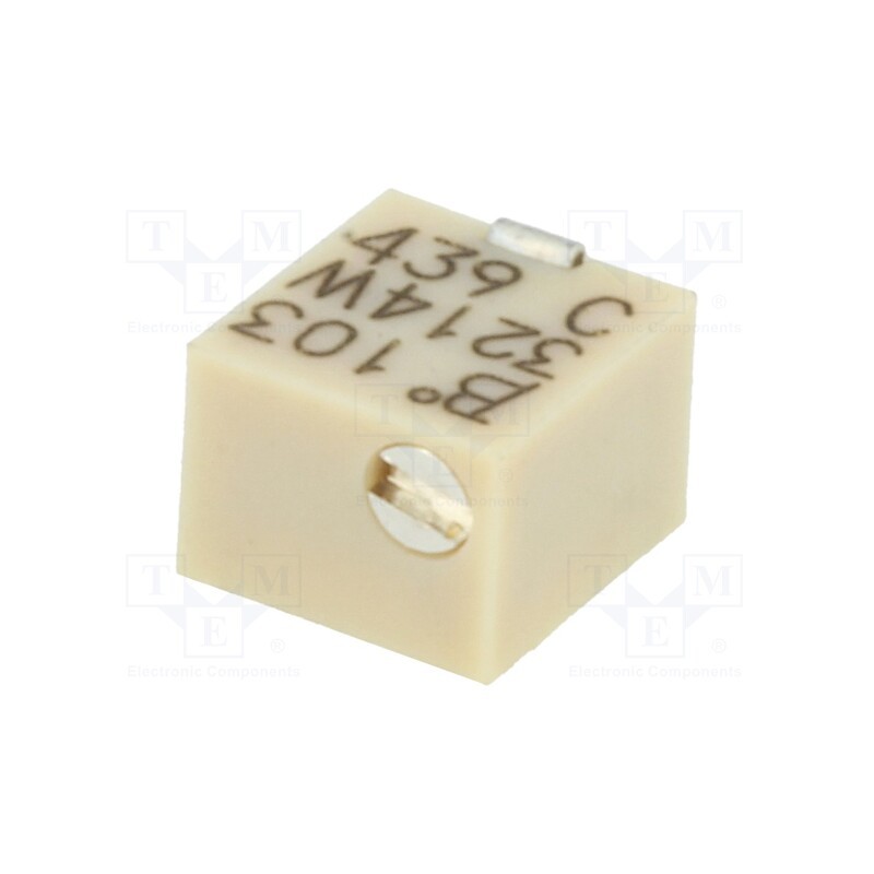 10 pcs : 3214W-1-103E - Potentiometer: mounting, vertical,multiturn, 10kΩ, 250mW, SMD