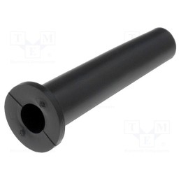 50 pcs : 60218 - Strain relief, Ømount.hole: 9.6mm, Øhole: 6.2mm, PVC, black