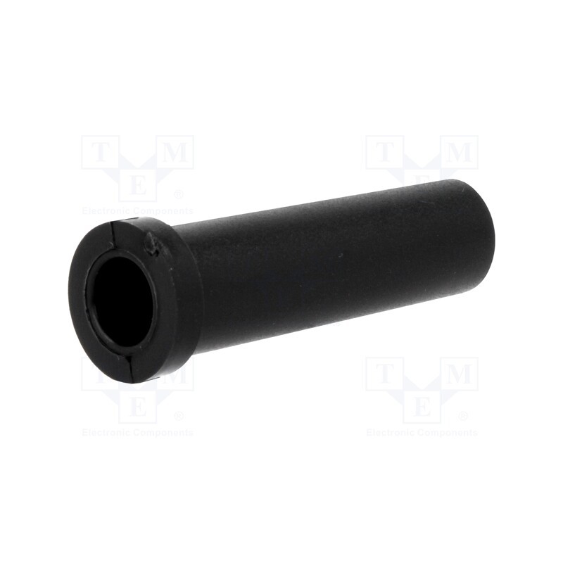 50 pcs : 60752 - Strain relief, Ømount.hole: 11.1mm, Øhole: 7.9mm, PVC, black