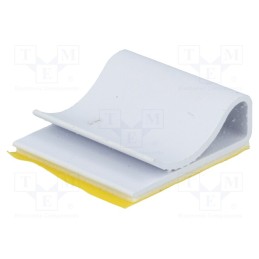 50 pcs : CFCC-8-04A-RT - Self-adhesive cable holder, PVC, grey