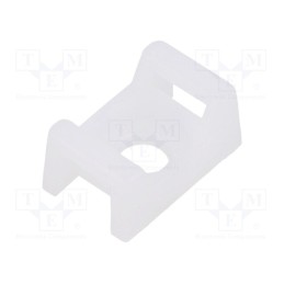 50 pcs : FTH-13R-01-M - Holder, screw, natural, L: 15.2mm, Width: 9.7mm, cable ties