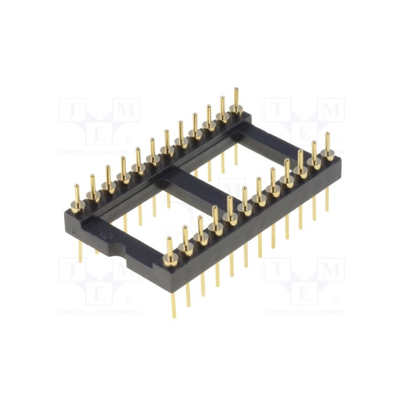 10 pcs : TMC-624-1-G - Socket: integrated circuits, DIP24, Pitch: 2.54mm, precision, THT