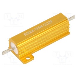 10 pcs : AHP50W-2R2F - Resistor: wire-wound, with heatsink, 2.2Ω, 50W, ±1%, 50ppm/°C