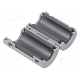 10 pcs : ZCAT2132-1130 - Ferrite: two-piece, on round cable, A: 36mm, B: 32mm, C: 11mm, grey