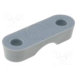 50 pcs : SRCC-1 - Screw mounted clamp, polyamide, grey, UL94V-2, Ømount.hole: 3mm