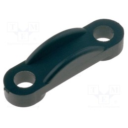 50 pcs : SRCC-2 - Screw mounted clamp, polyamide, black, UL94V-2, Ømount.hole: 3mm