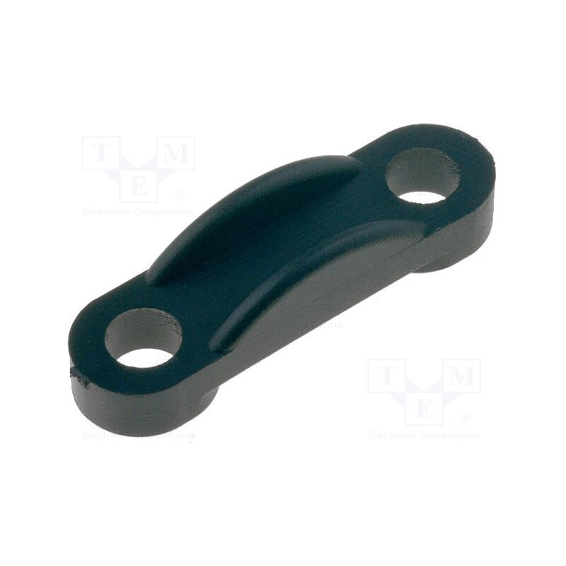 50 pcs : SRCC-2 - Screw mounted clamp, polyamide, black, UL94V-2, Ømount.hole: 3mm