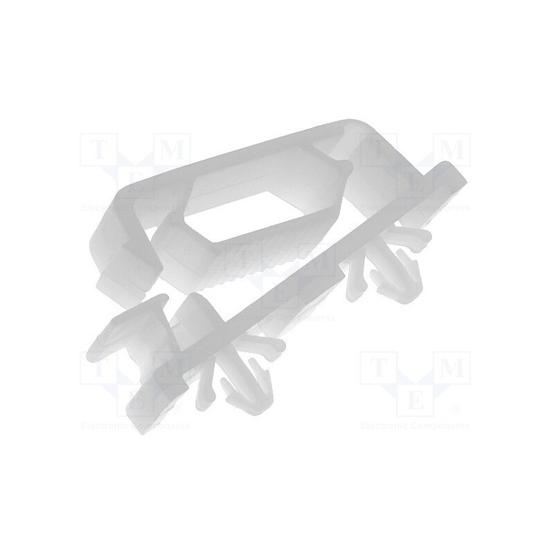 50 pcs : TFCCA-25-01 - Snap handle, polyamide, natural, for ribbon cables fastening