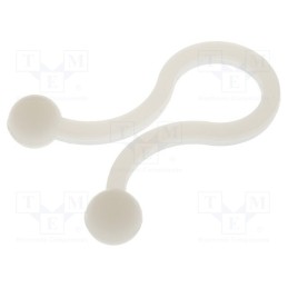 100 pcs : TL-350-01 - Cable clips, 7.6÷10.2mm, polyamide, natural, Cable P-clips