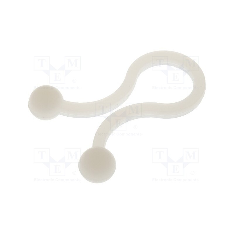 100 pcs : TL-350-01 - Cable clips, 7.6÷10.2mm, polyamide, natural, Cable P-clips