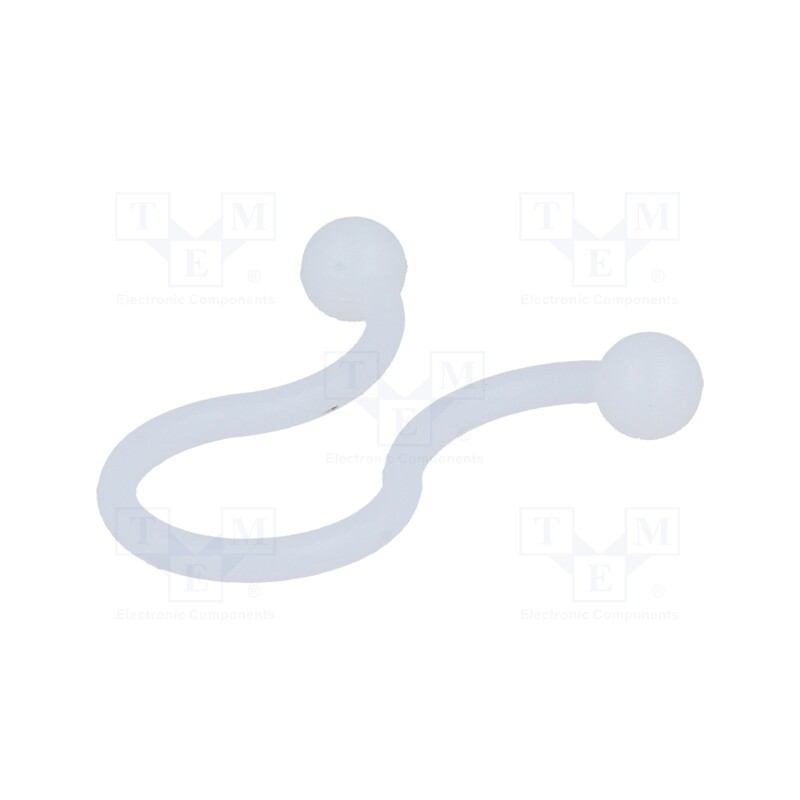 100 pcs : TL-450-01 - Cable clips, 10.2÷12.7mm, polyamide, natural, Cable P-clips