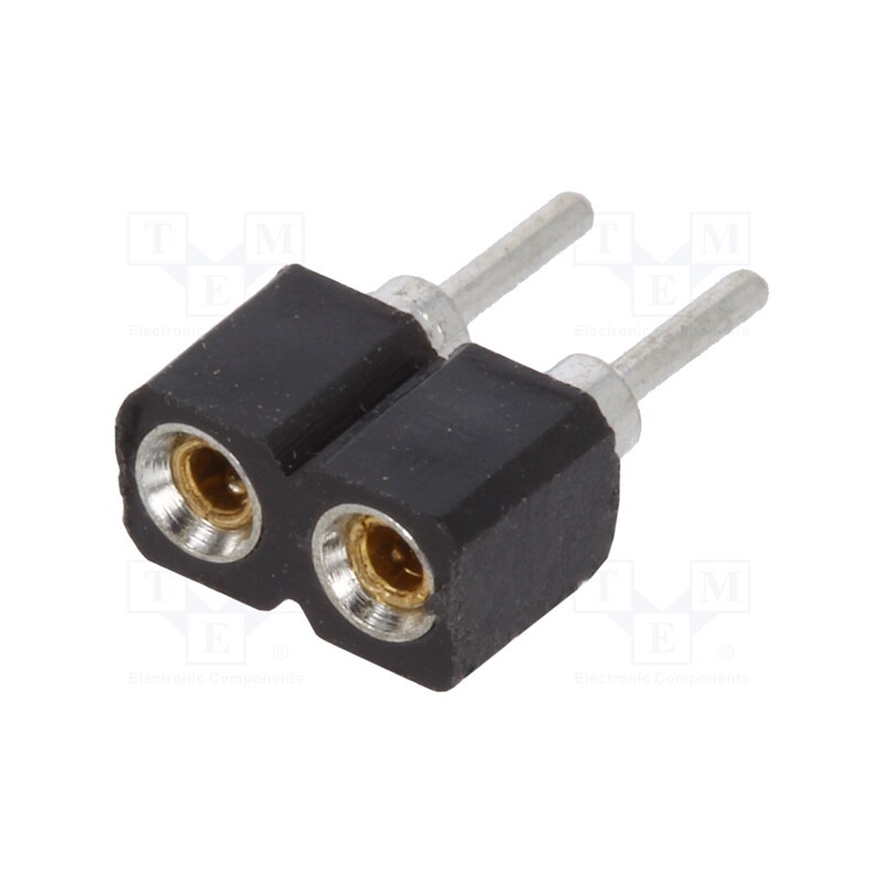 50 pcs : DS1002-01-1*2V13-JK - Socket: integrated circuits, SIL, Pitch: 2.54mm, precision, THT