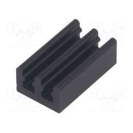 10 pcs : ICKSMDO17SA - Heatsink: extruded, black, L: 17mm, W: 10mm, H: 6mm, 41K/W, aluminium