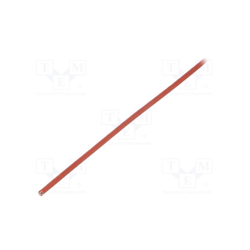50 m : SCS4KV 1.0 RB 10 - Insulating tube, fiberglass, brick red, -60÷250°C, Øint: 1mm
