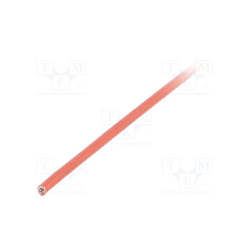 50 m : SCS4KV 1.5 RB 10 - Insulating tube, fiberglass, brick red, -60÷250°C, Øint: 1.5mm