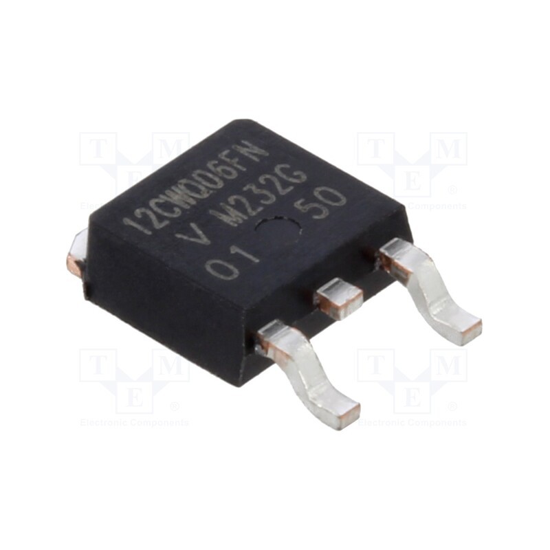 10 pcs : VS-12CWQ06FNTR-M3 - Diode: Schottky rectifying, SMD, 60V, 6Ax2, DPAK,