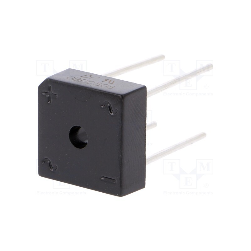 10 pcs : GBPC808 - Bridge rectifier: single-phase, Urmax: 800V, If: 8A, Ifsm: 175A