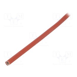 50 m : SCS4KV 3.0 RB 10 - Insulating tube, fiberglass, brick red, -60÷250°C, Øint: 3mm