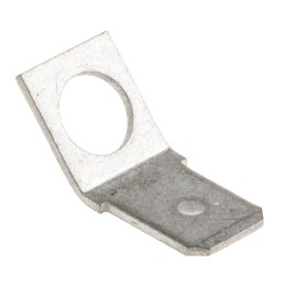 25 pcs - TE Connectivity FASTON .250 Uninsulated Male Spade Connector, PCB Tab, 6.35 x 0.81mm Tab Size