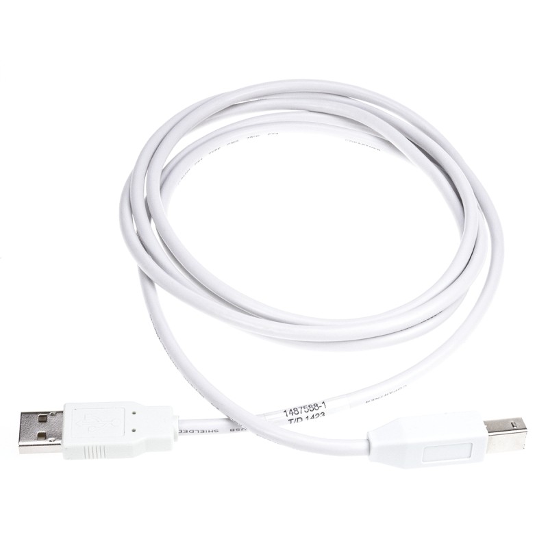 80 pcs - TE Connectivity USB 2.0 Cable, Male USB A to Male USB B Cable, 2m
