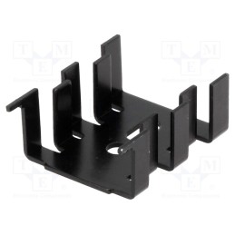 10 pcs : FK216SACB - Heatsink: moulded, SOT32,TO220, black, L: 33mm, W: 25.4mm, H: 13mm