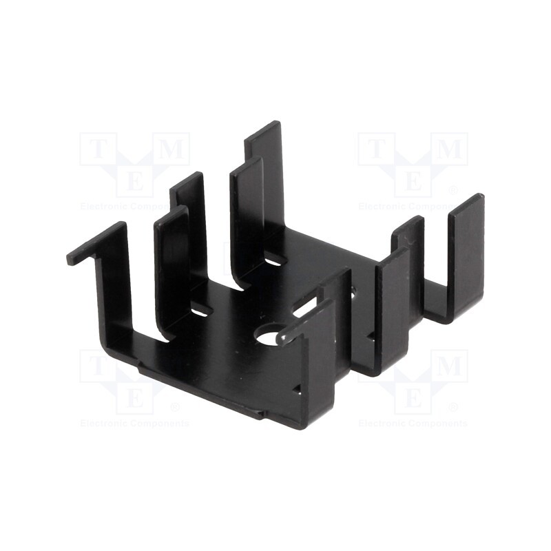 10 pcs : FK216SACB - Heatsink: moulded, SOT32,TO220, black, L: 33mm, W: 25.4mm, H: 13mm