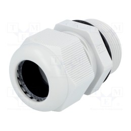 10 pcs : GPA M32-L - Cable gland, with long thread, M32, 1.5, IP68, polyamide, grey