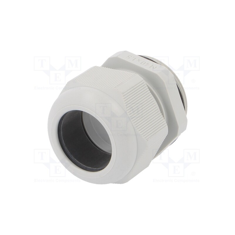 10 pcs : GPA M40 - Cable gland, M40, 1.5, IP68, polyamide, grey
